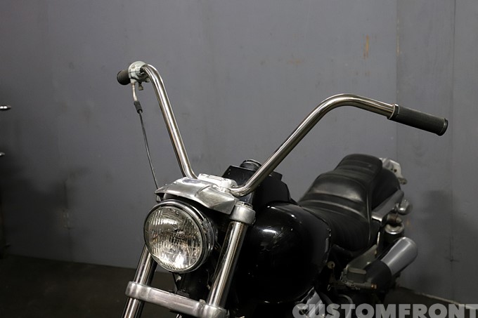 絶妙なデザイン ヘコミ無し ネオファクトリー クローム ラビットバーハンドル 8in - 外国オートバイ用パーツ