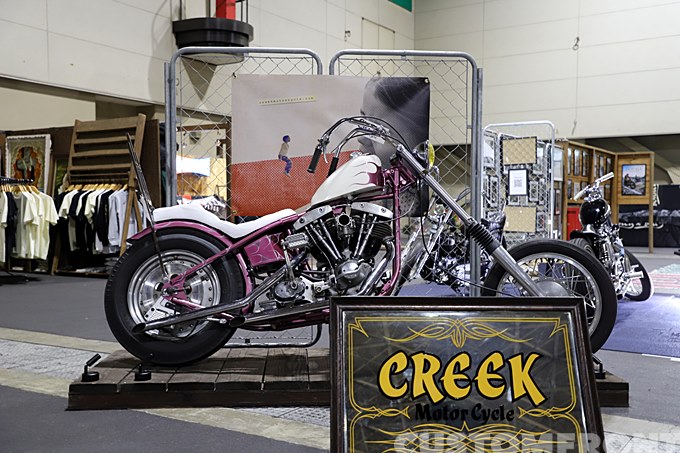 CREEK MOTORCYCLE／クリークモーターサイクルの2022ジョインツカスタムバイクショー(JOINTS CUSTOM BIKE SHOW)