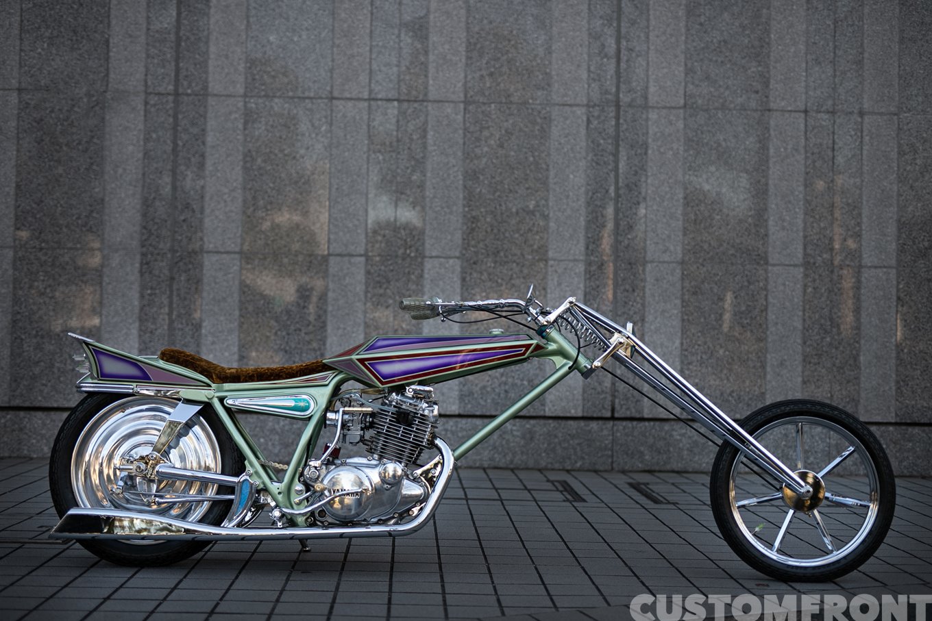 ECCENTRIC MOTORCYCLEのディガースタイルのフルカスタムYD250 1987年