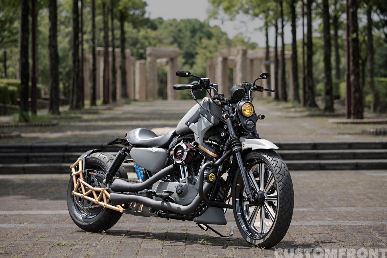 KATSU MOTORWORKSのハーレー XL1200Nスポーツスターのロンスイカスタム 2014年