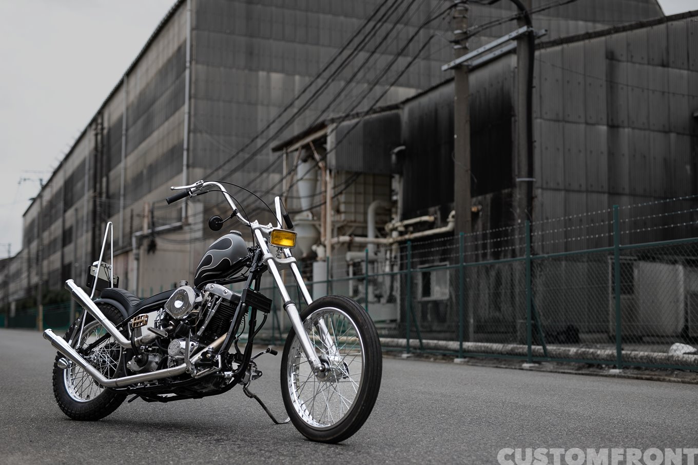 WEST VILLAGE CUSTOM CYCLESのショベルヘッドのオールドスクールチョッパー FXWG 1983年