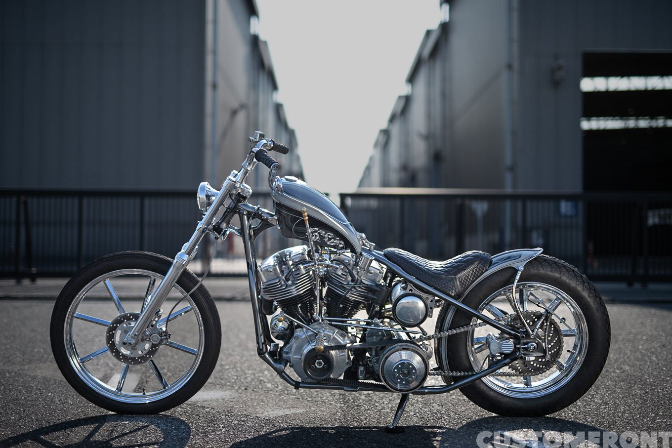 ヴィダモーターサイクルのショーバイク(アーリーショベルヘッド)チョッパー 1967年