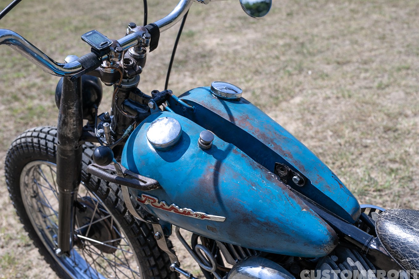 陸王(RIKUO) RQのサンドフラッツレーサー 1953年のガスタンク