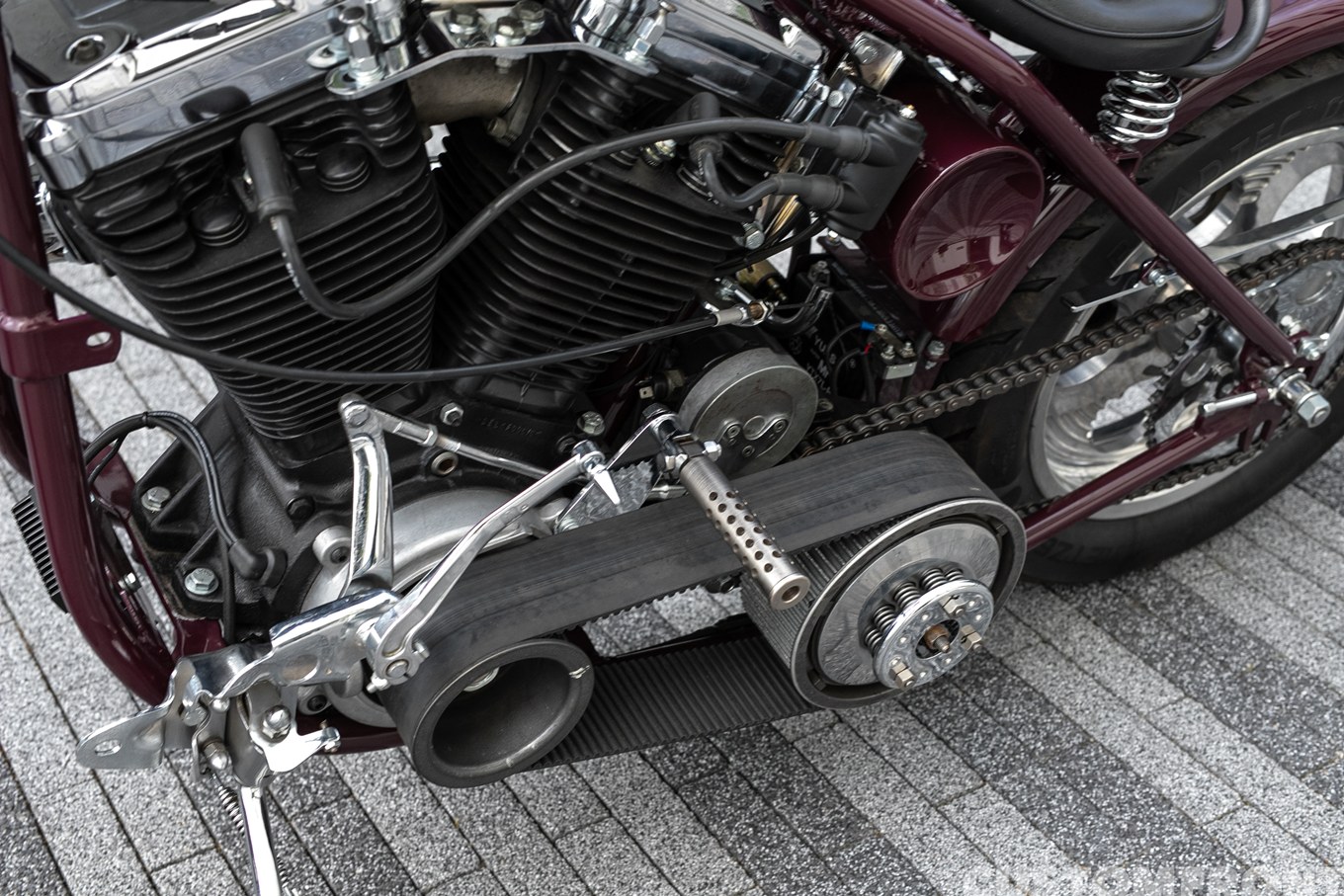 エボリューション(EVO)のフリスコスタイルチョッパー 1986年のフットコントロール