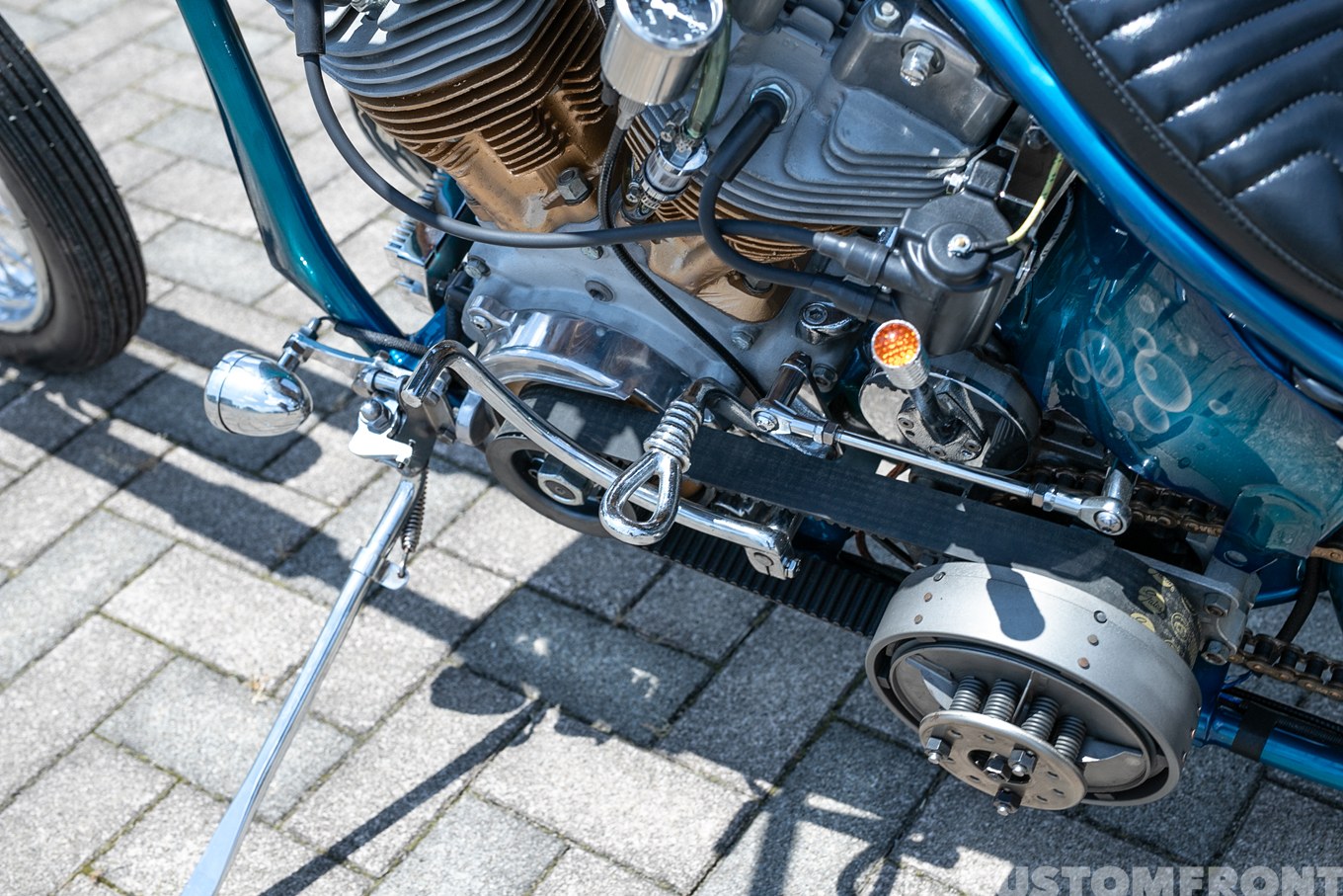 ハーレーのFXショベルヘッドチョッパー 1977年のフットペグ