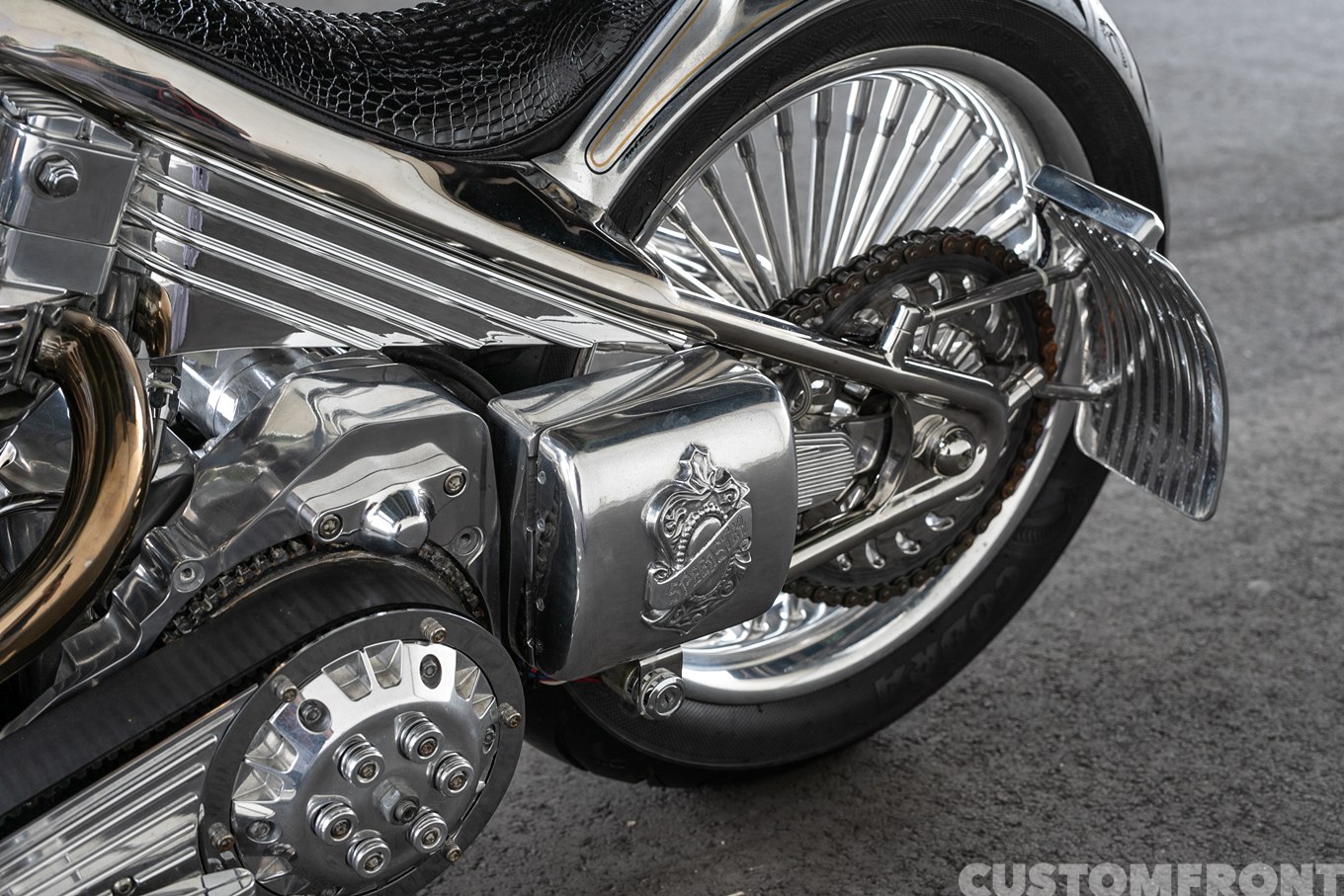 スーサイドカスタムズの世界最高峰のショーバイクカスタムのリアエンド