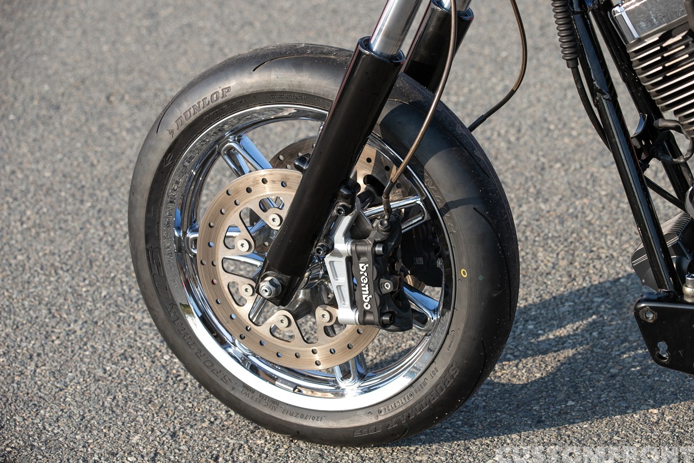 FLHX(ストリートグライド) のツアラーレーサー 2007年のフロントホイール