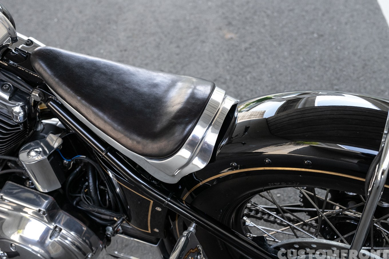 パパサンのスポーツスターXLH883のカスタム 1997年のシートマウント