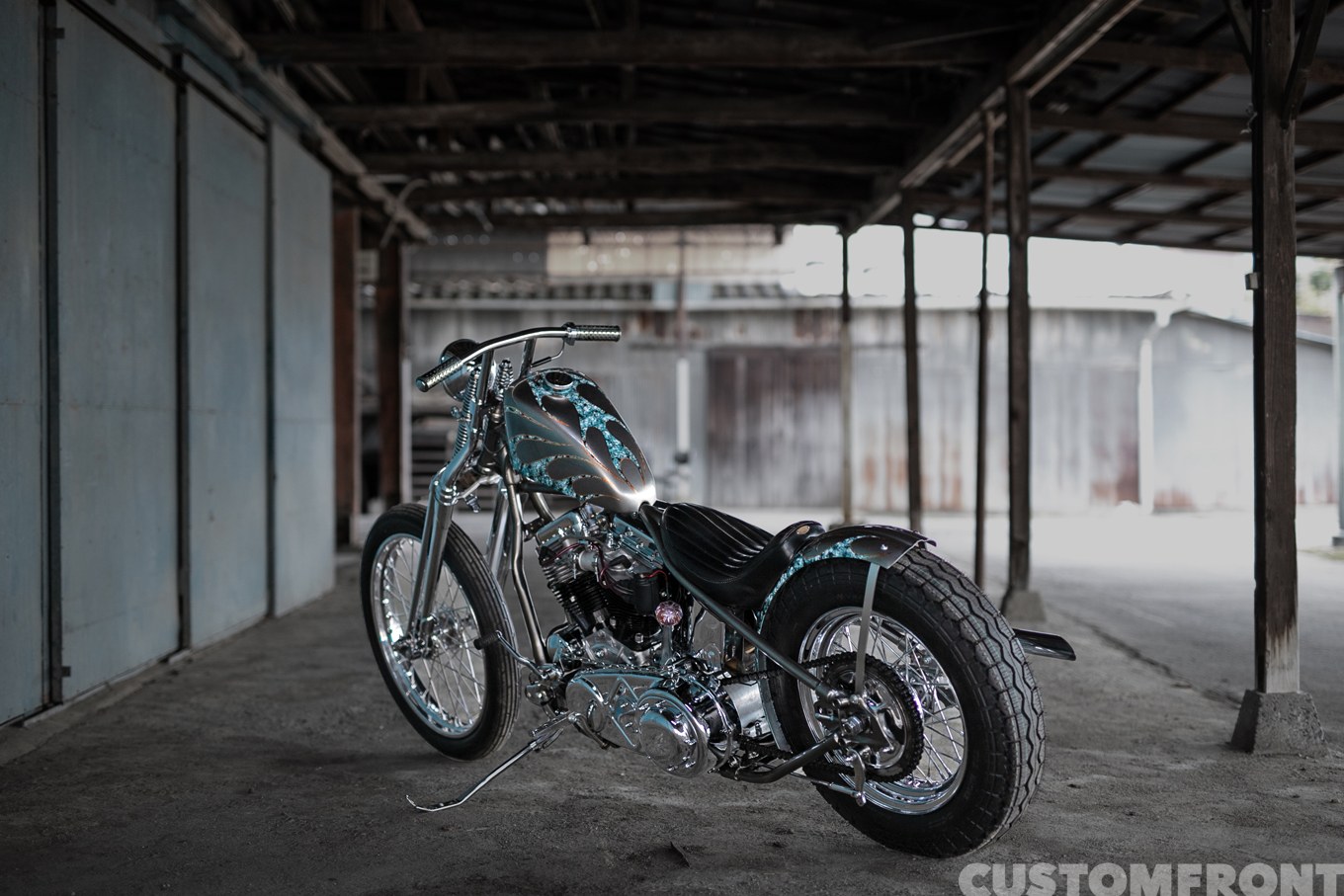 バイクガレージココロ(BGK)のハーレー パンヘッドのオールドスクールチョッパー FL 1950年