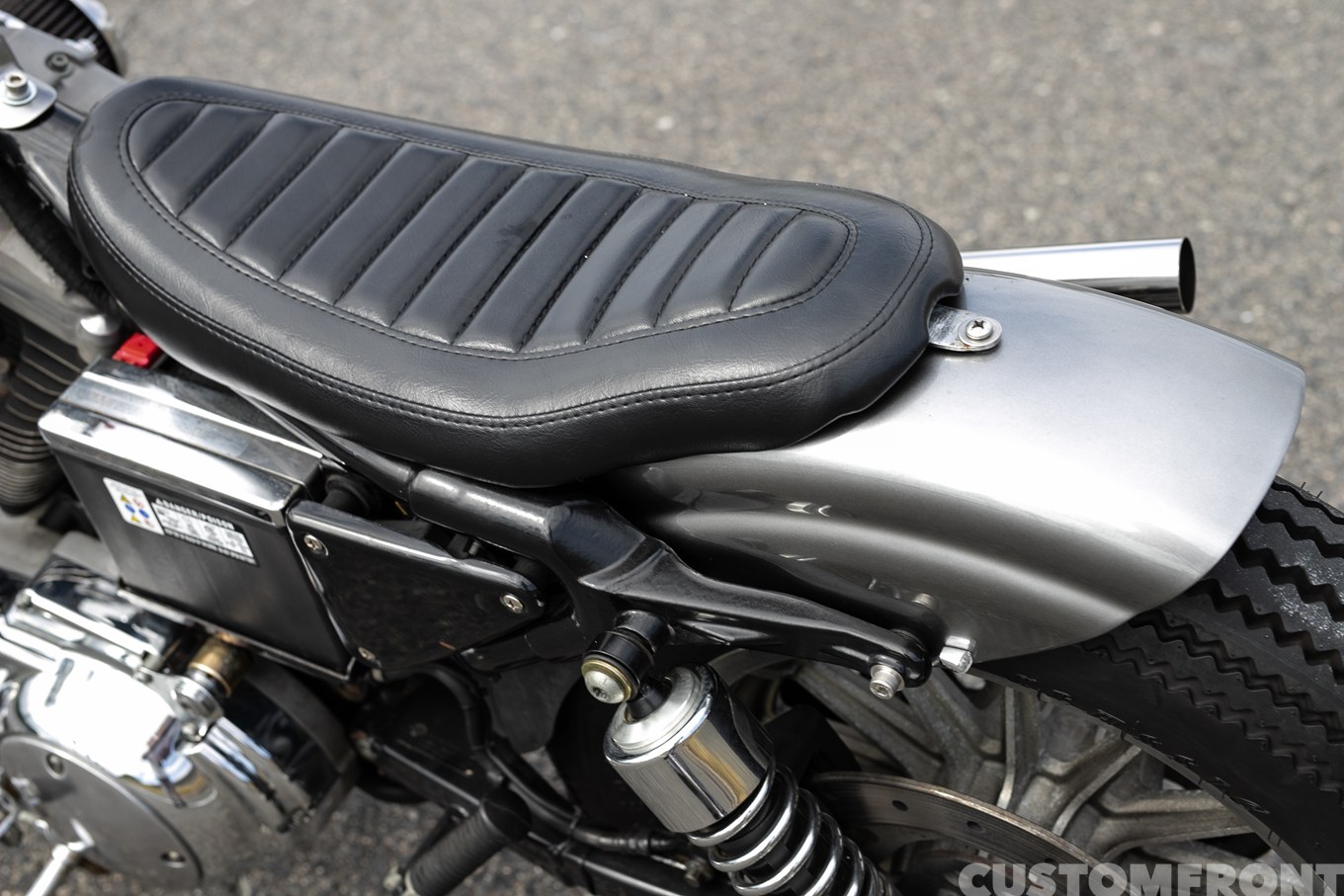 スポーツスター XLH1200S 2003年のストリートカスタムのリアフェンダー