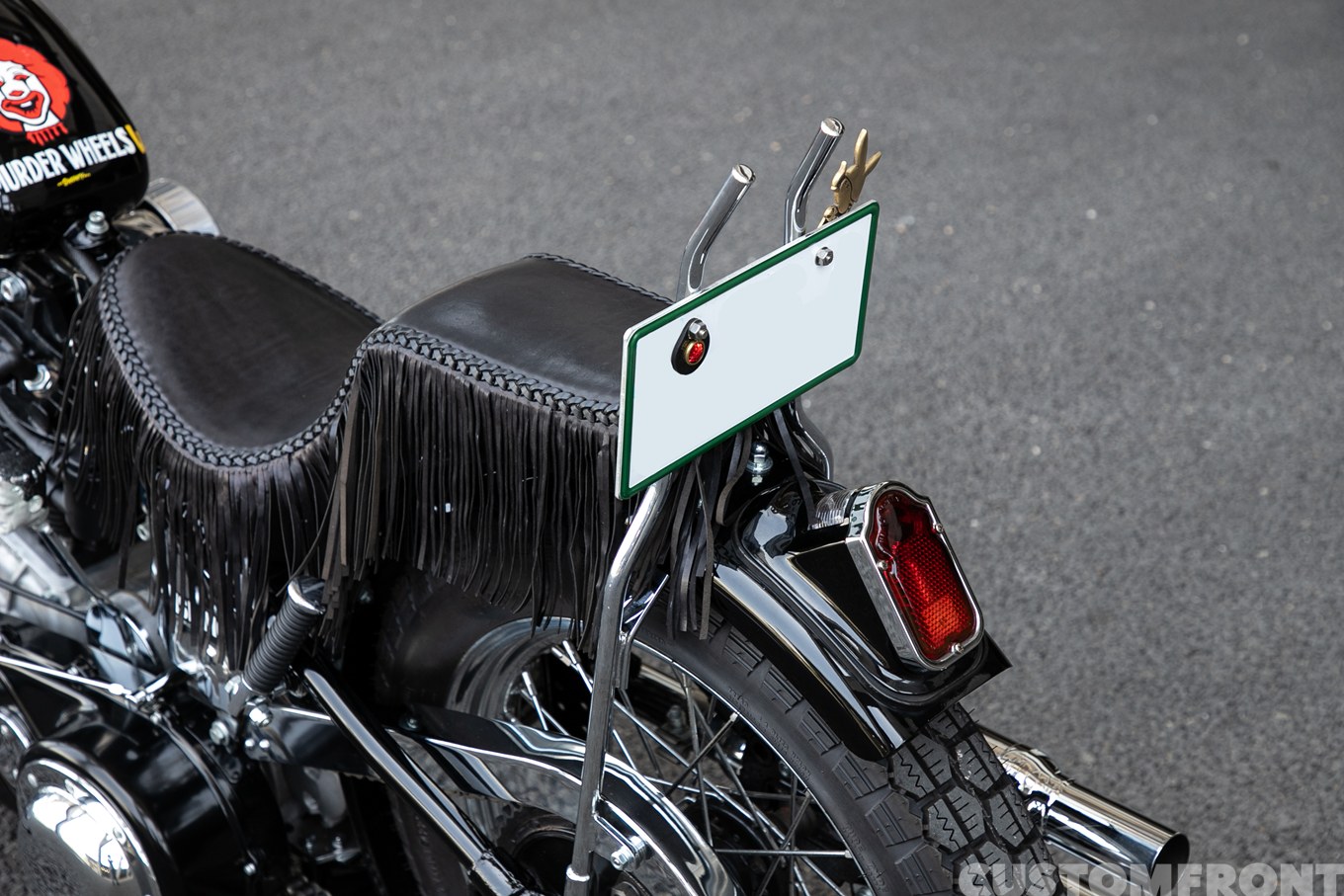 S&S KNUCKLEHEAD(ナックルヘッド)のオールドスクールチョッパーのシッシーバー