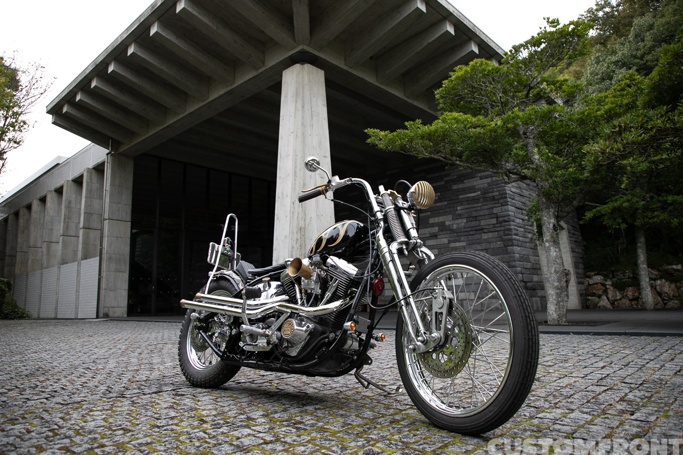 ウィーラーズのハーレー エボリューションのスプリンガーソフテイルチョッパー FLSTS 1991年