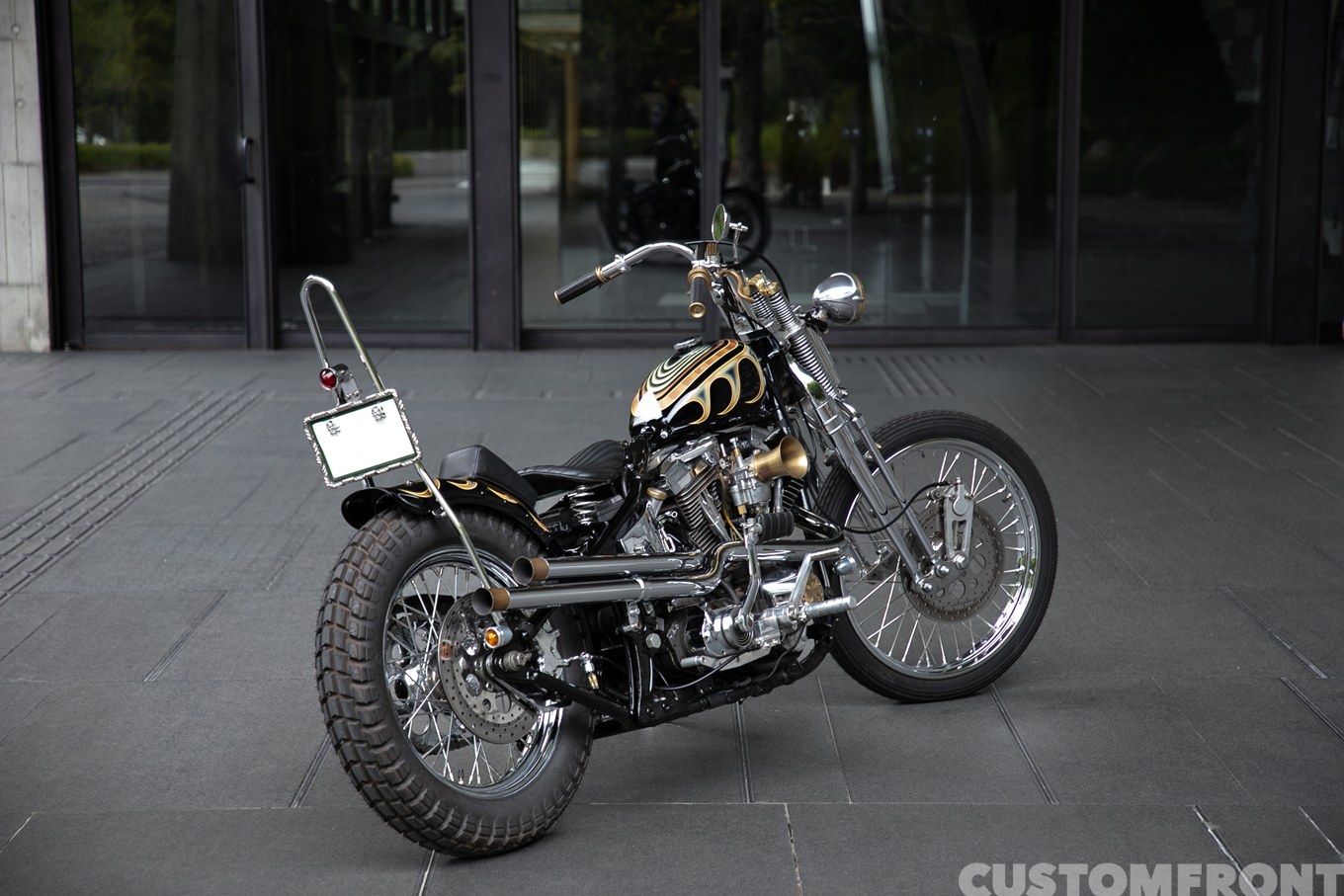 ウィーラーズのハーレー エボリューションのスプリンガーソフテイルチョッパー FLSTS 1991年