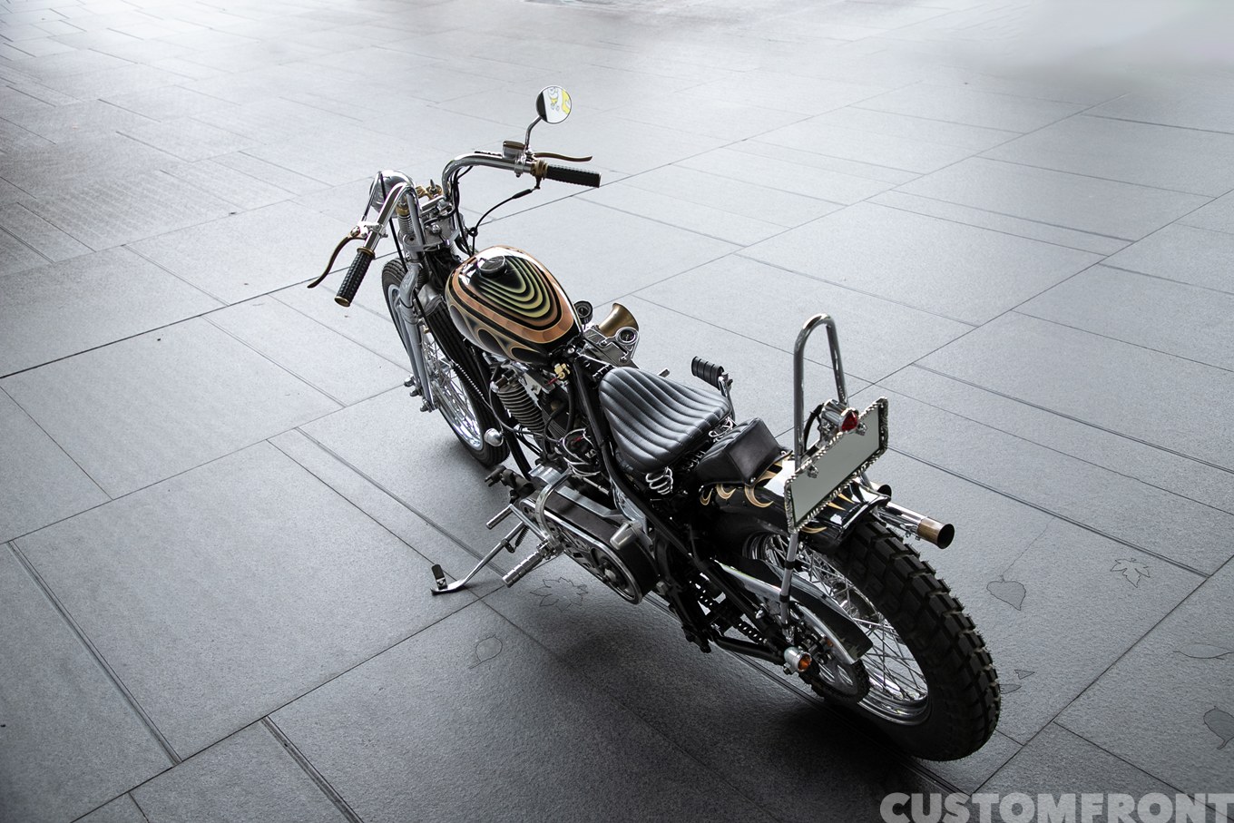 ウィーラーズのハーレー エボリューションのスプリンガーソフテイルチョッパー FLSTS 1991年