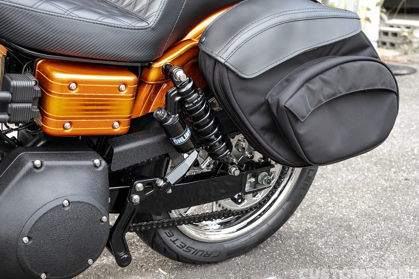 ダイナスーパーグライド(FXDX)のパフォーマンスカスタム 2001年のスイングアーム