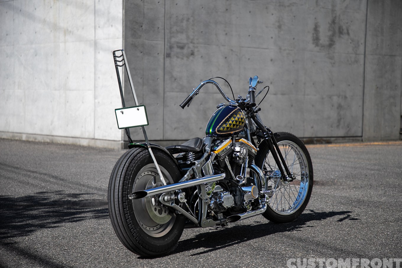 ビーンズカンパニーモーターサイクルのハーレー エボリューションのファットボーイ(FLSTF)のソフテイルチョッパー 1990年