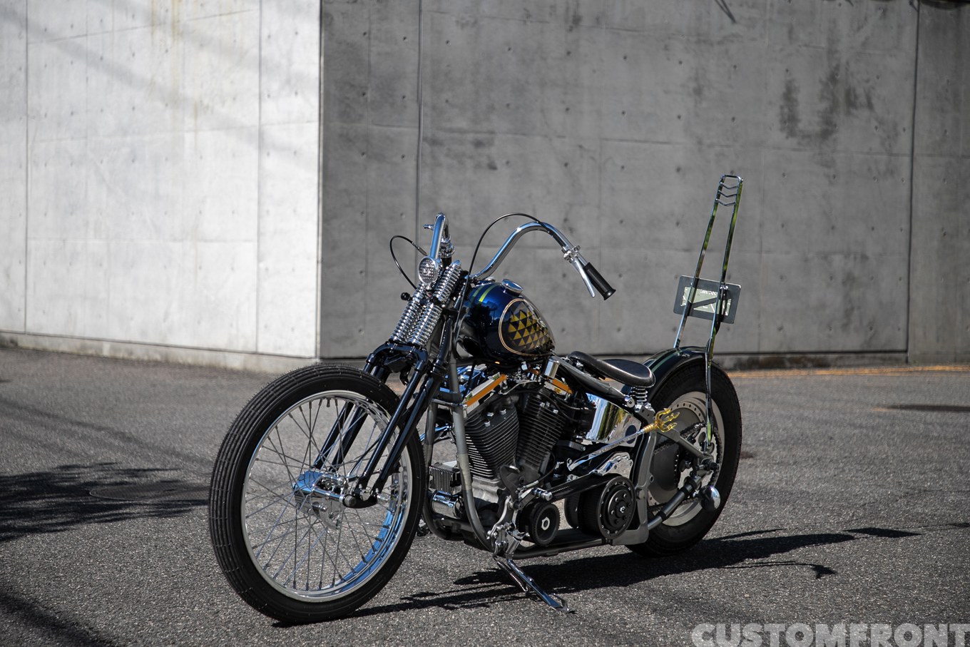 ビーンズカンパニーモーターサイクルのハーレー エボリューションのファットボーイ(FLSTF)のソフテイルチョッパー 1990年