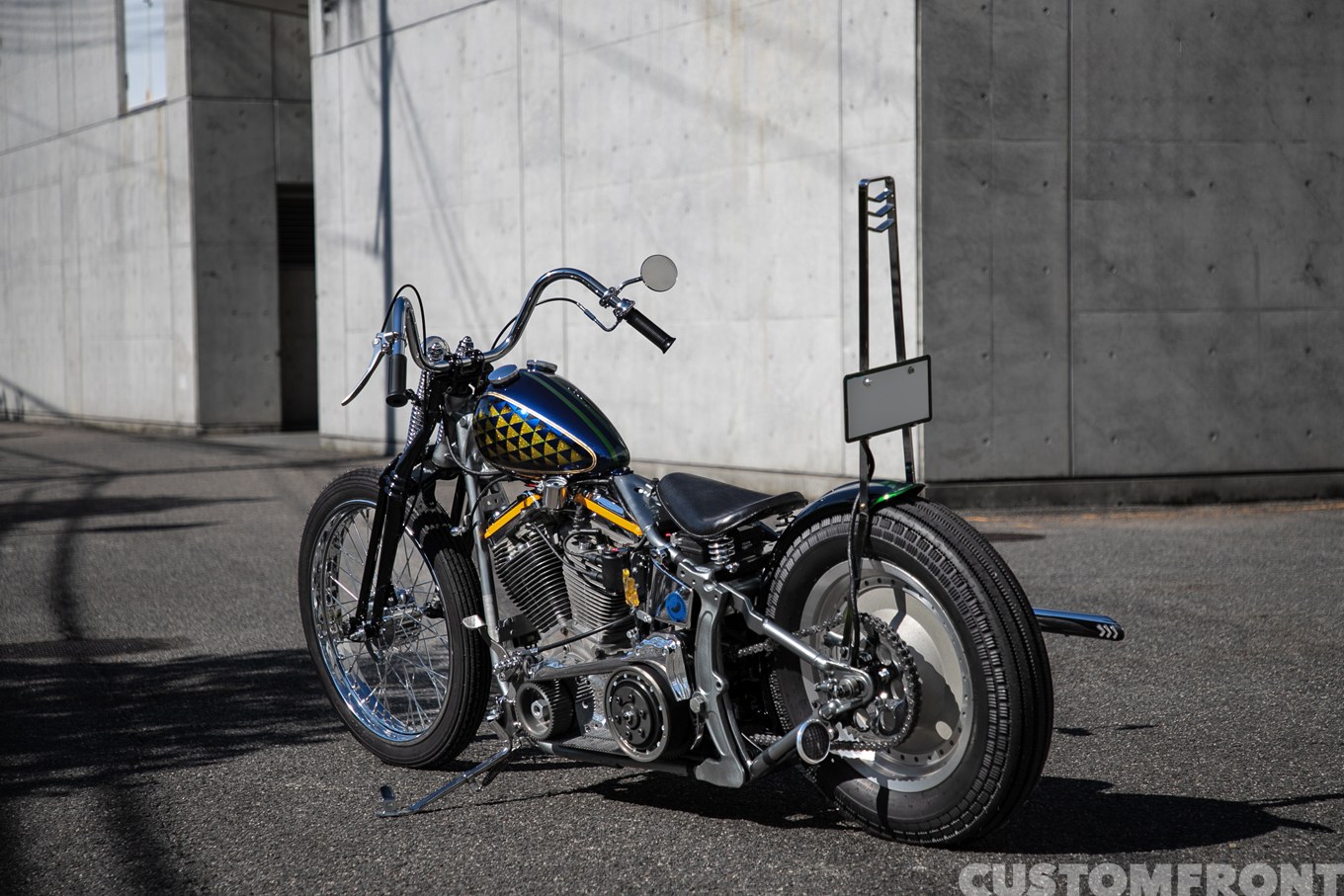 ビーンズカンパニーモーターサイクルのハーレー エボリューションのファットボーイ(FLSTF)のソフテイルチョッパー 1990年