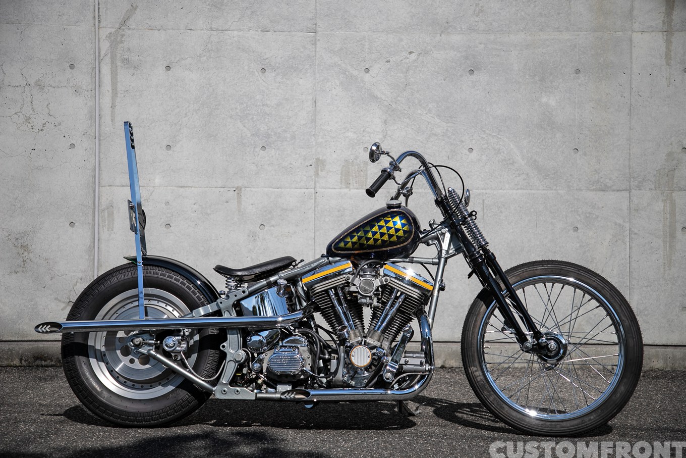 ビーンズカンパニーモーターサイクルのハーレー エボリューションのファットボーイ(FLSTF)のソフテイルチョッパー 1990年