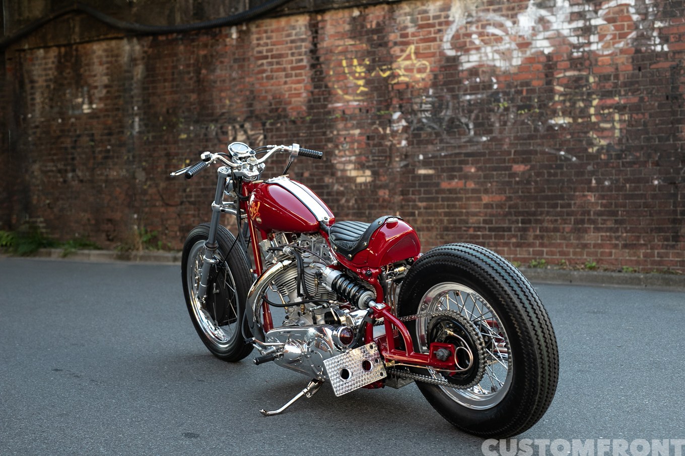 FATECHのハーレー ショベルヘッドの'60年代カフェスタイルチョッパー FLH 1978年