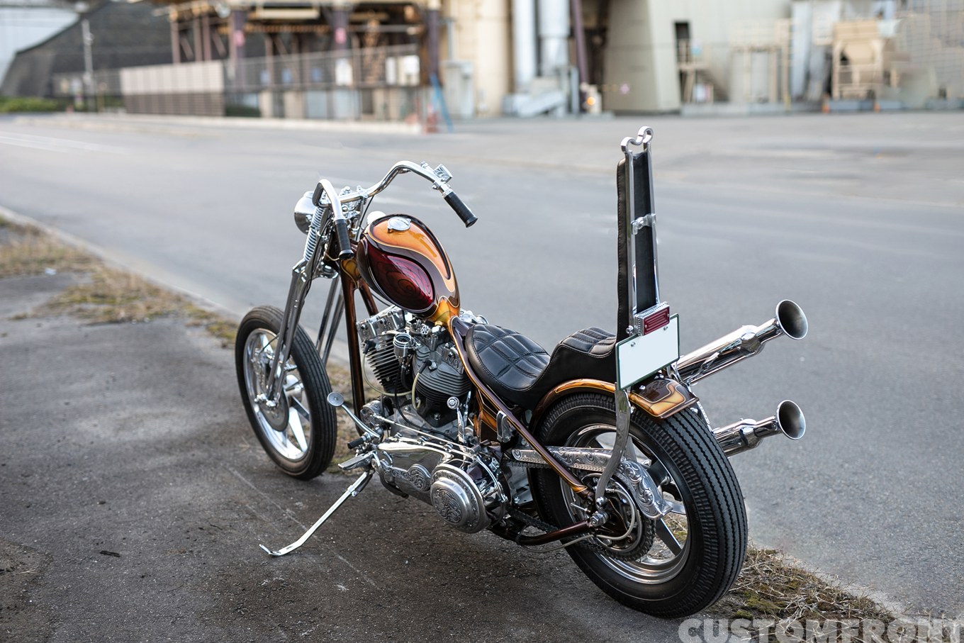 HOT CHOP SPEED SHOPのハーレーショベルヘッドのモールディングチョッパー FL 1966年