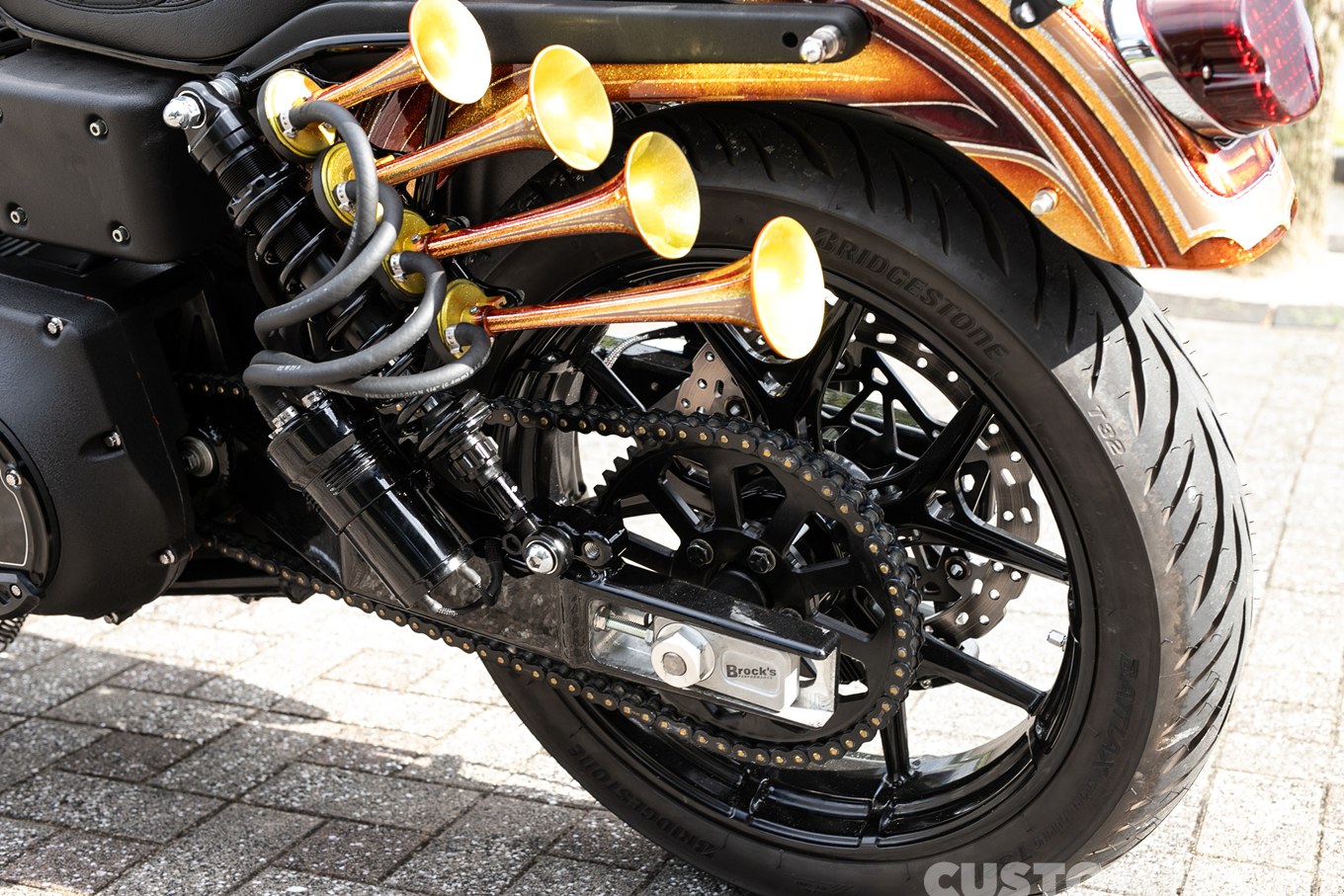 ハーレーのFXDXTスポーツのパフォーマンススタイルカスタム 2001年のミュージックホーン