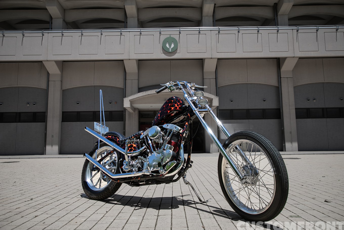 ROGUERIES METAL WORKのハーレー ショベルヘッドのロングフォークのフリスコチョッパー FL 1966年