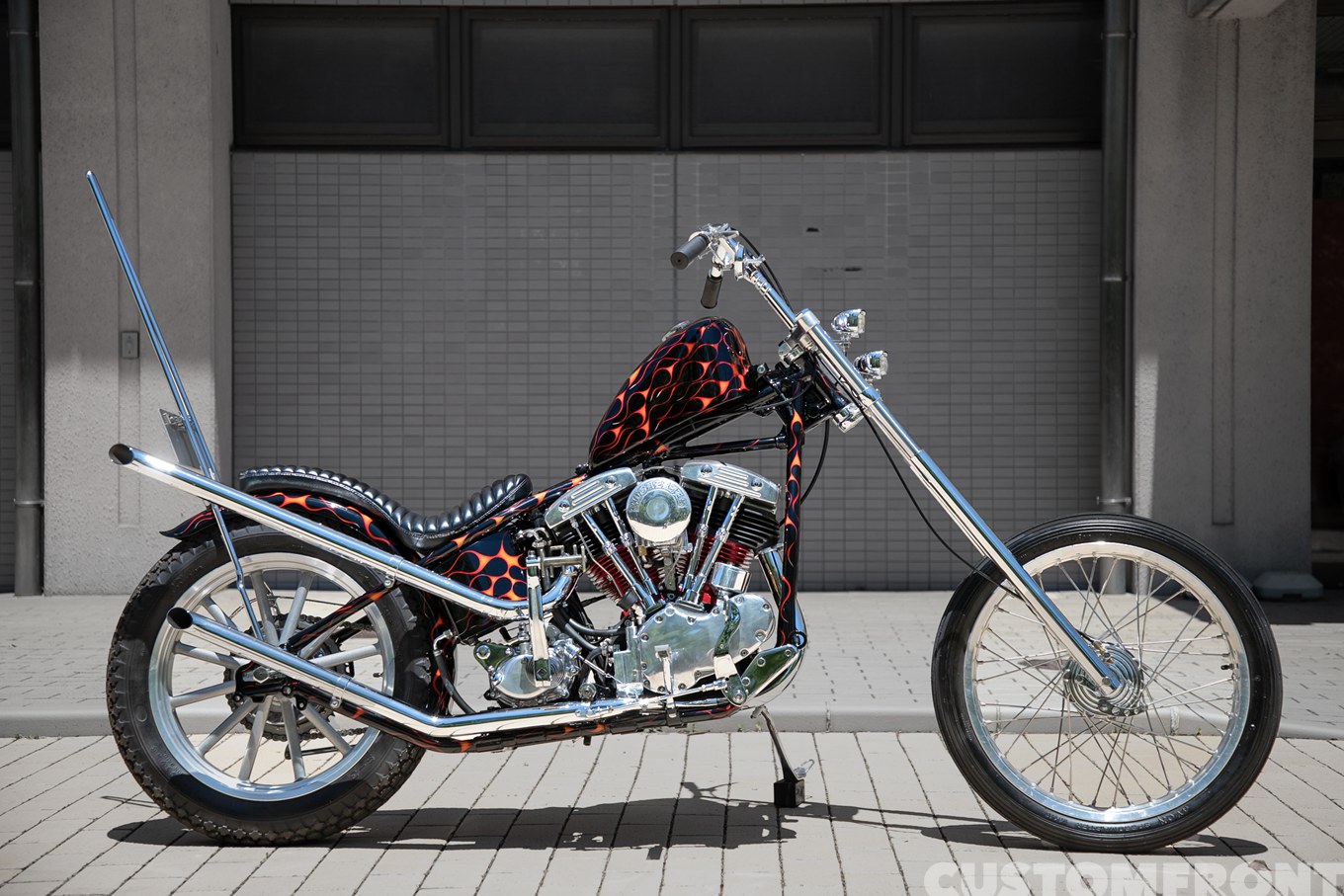 ROGUERIES METAL WORKのハーレー ショベルヘッドのロングフォークのフリスコチョッパー FL 1966年