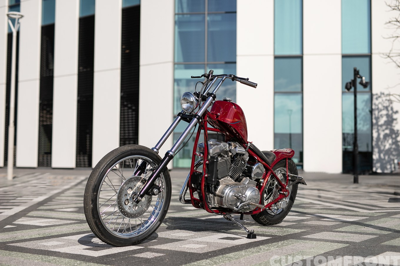 RE:RIDE CUSTOM & SERVICEのハーレーのスポーツスター(EVO)XL1200のフリスコスタイルチョッパー 1996年