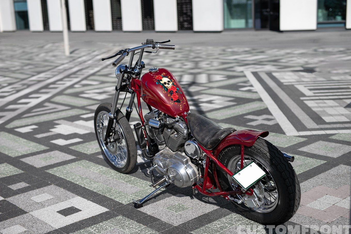 RE:RIDE CUSTOM & SERVICEのハーレーのスポーツスター(EVO)XL1200のフリスコスタイルチョッパー 1996年