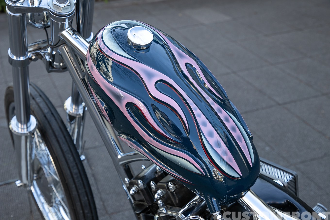 ショベルヘッドのサバイバーチョッパー FL 1962年のガスタンク