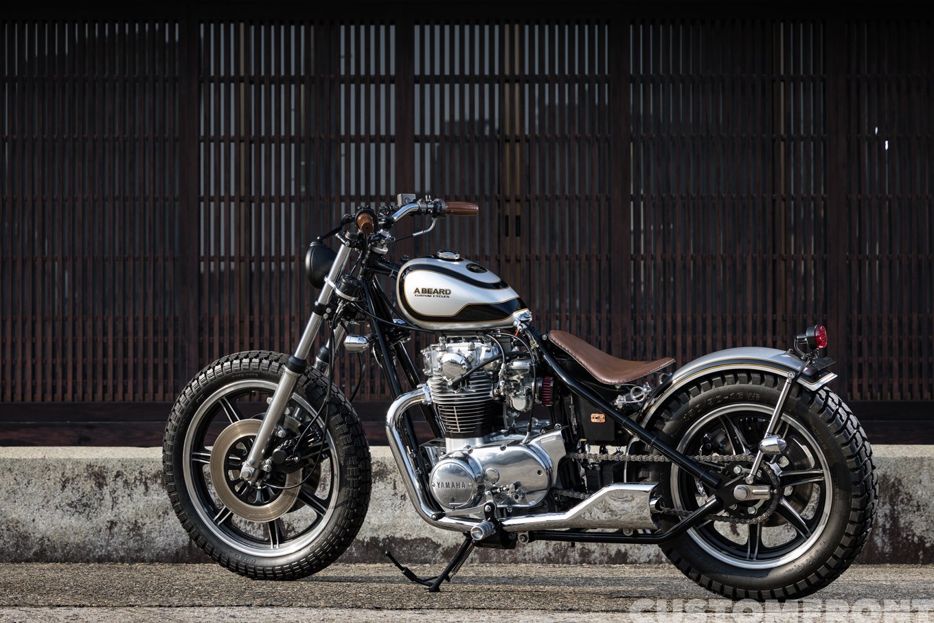 ビアードのヤマハXS650 Specialのリジッドフレームチョッパー 1977年