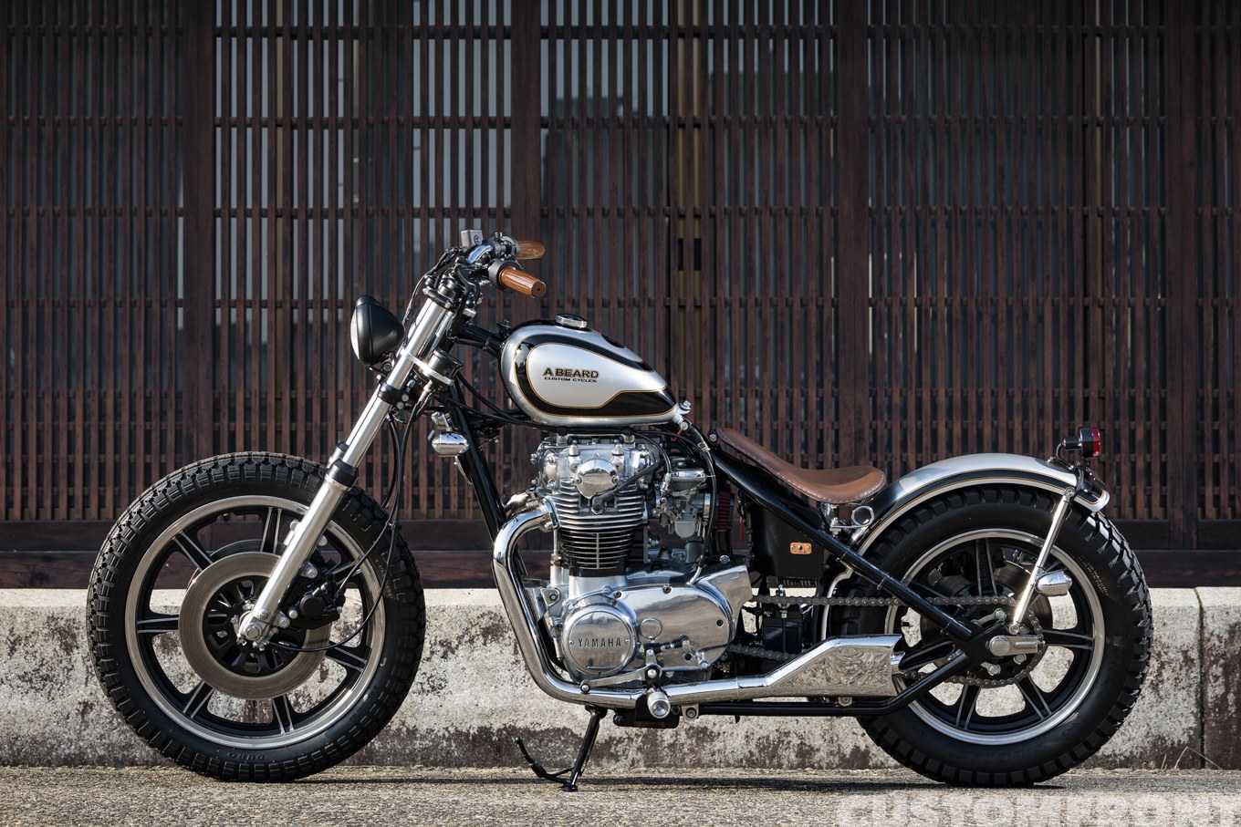 ビアードのヤマハXS650 Specialのリジッドフレームチョッパー 1977年