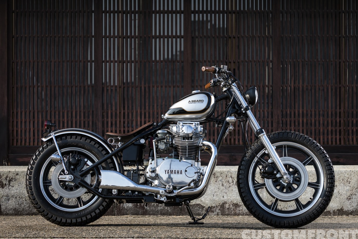 ビアードのヤマハXS650 Specialのリジッドフレームチョッパー 1977年