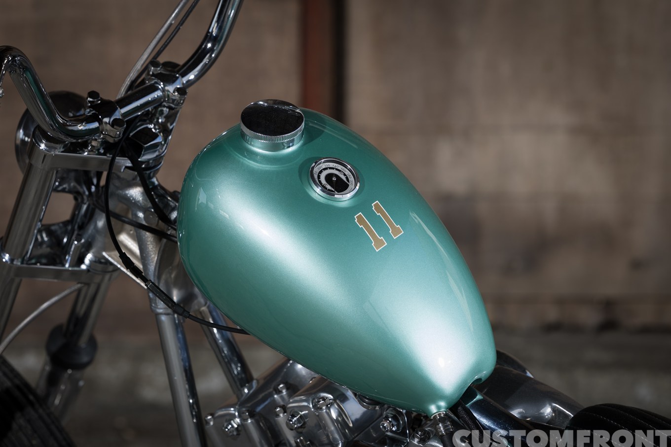 ショベルヘッドのナロードチョッパー FXE 1980年のガスタンク