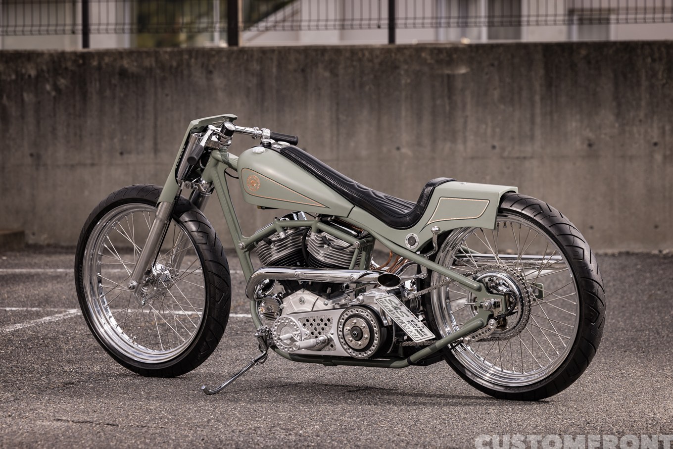 SATOMARI MOTORCYCLEのS&Sパンヘッド(P93cu.in.)のショーバイクのカスタムチョッパー 1969年