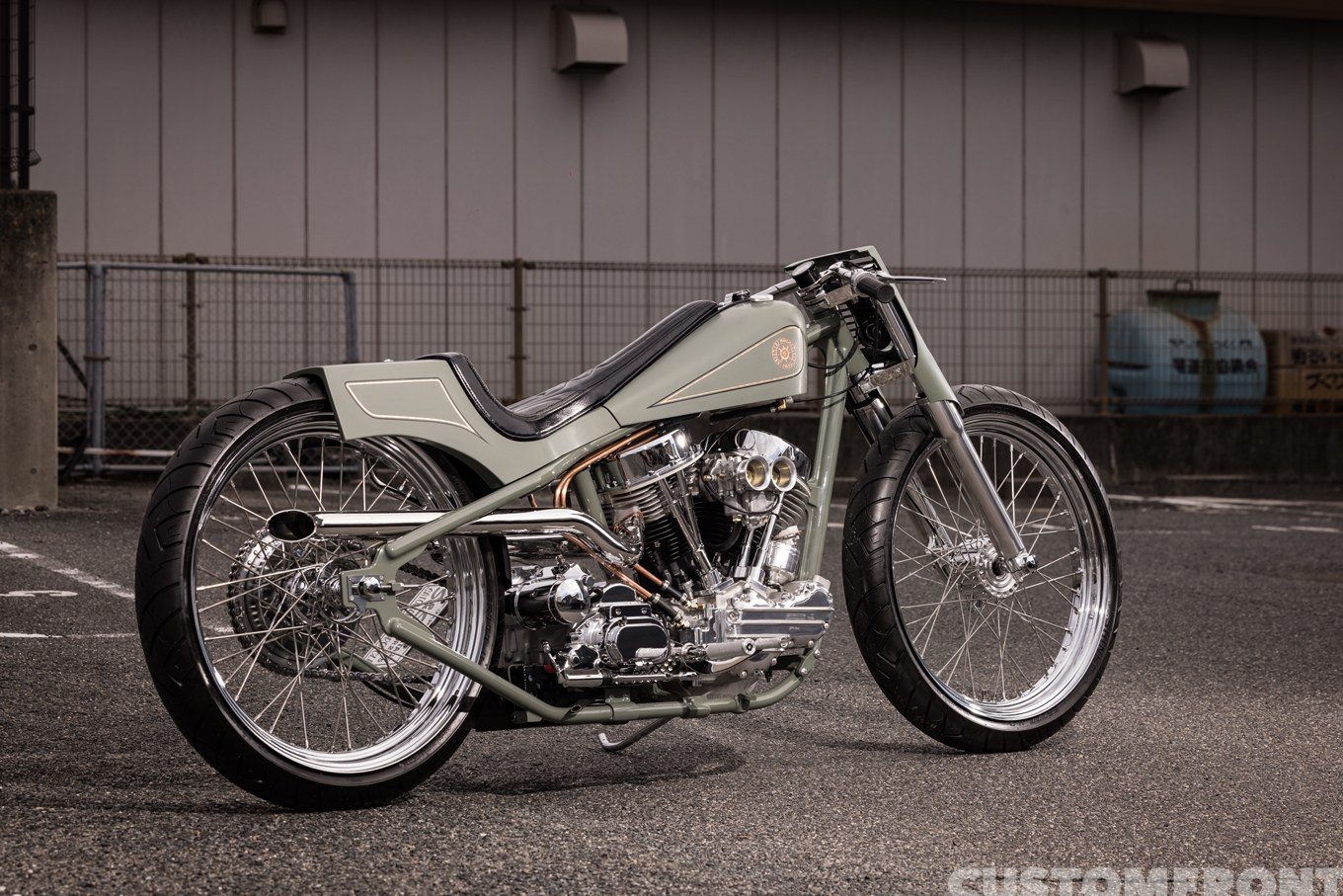 SATOMARI MOTORCYCLEのS&Sパンヘッド(P93cu.in.)のショーバイクのカスタムチョッパー 1969年