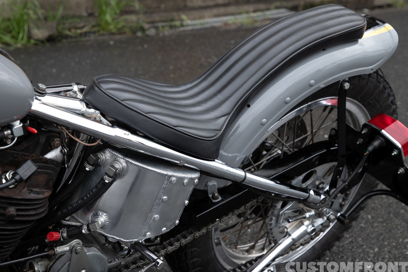 ハーレー ナックルヘッドストローカーのチョッパーのリアエンド