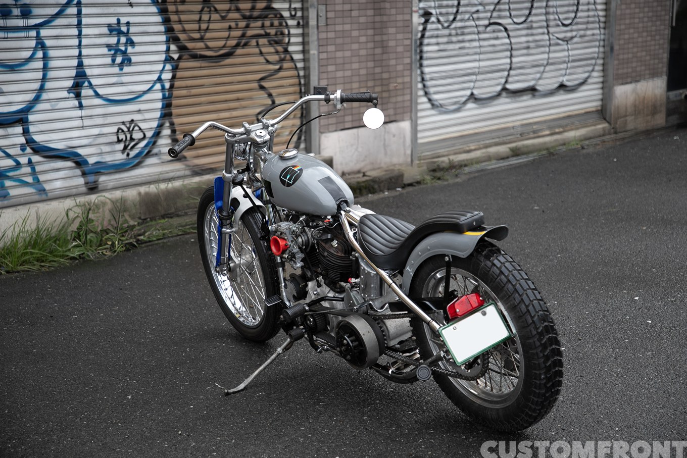 SHIX MOTORCYCLESのハーレー ナックルヘッドのストローカーのレーシングスタイルチョッパー