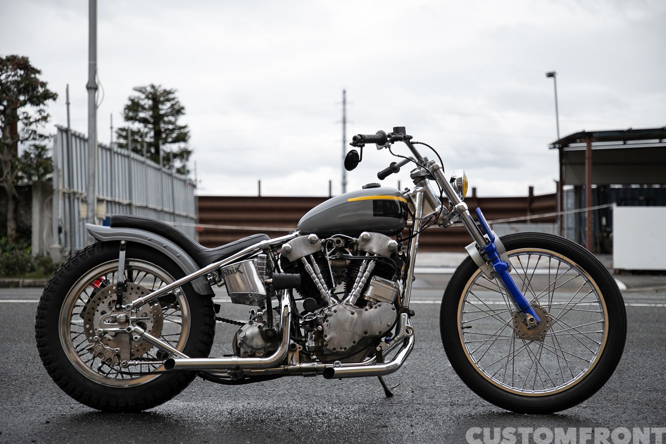 SHIX MOTORCYCLESのハーレー ナックルヘッドのストローカーのレーシングスタイルチョッパー