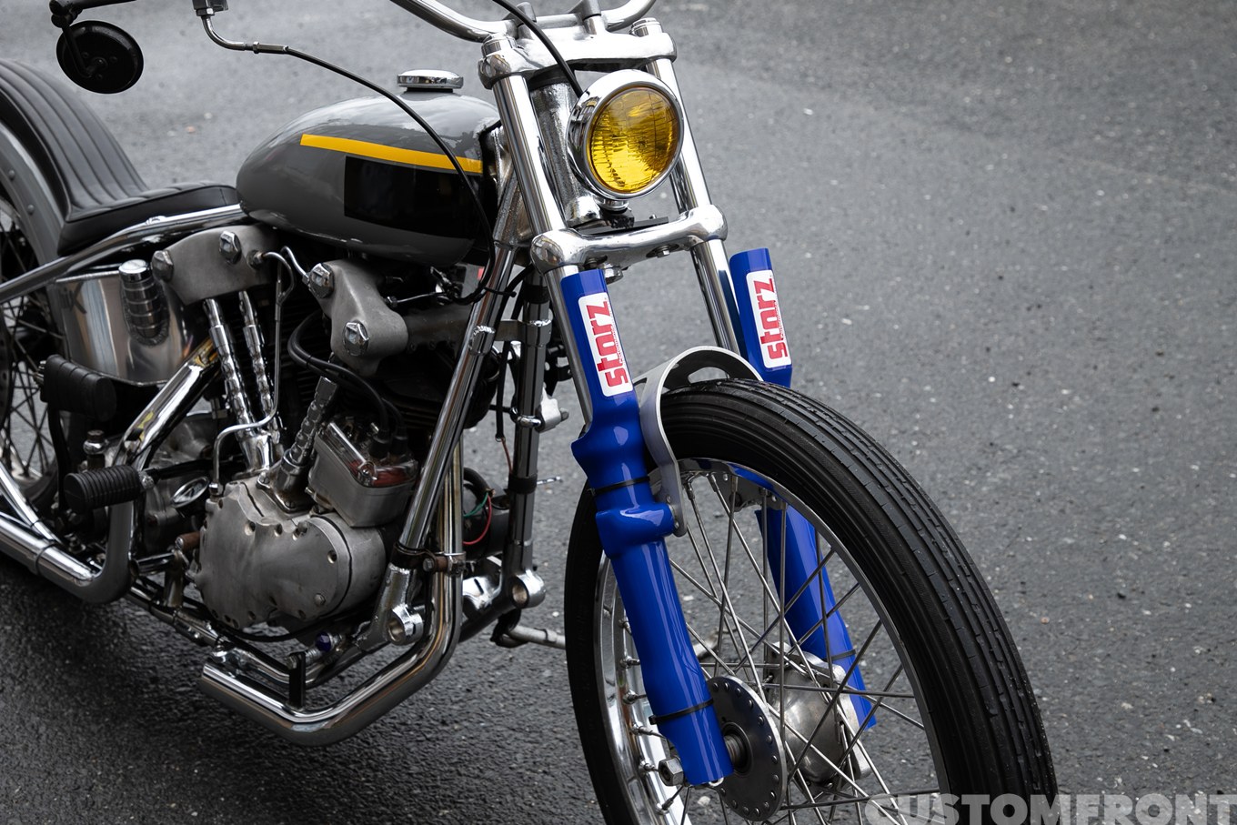 ハーレー ナックルヘッドストローカーのチョッパーのフロントフォーク