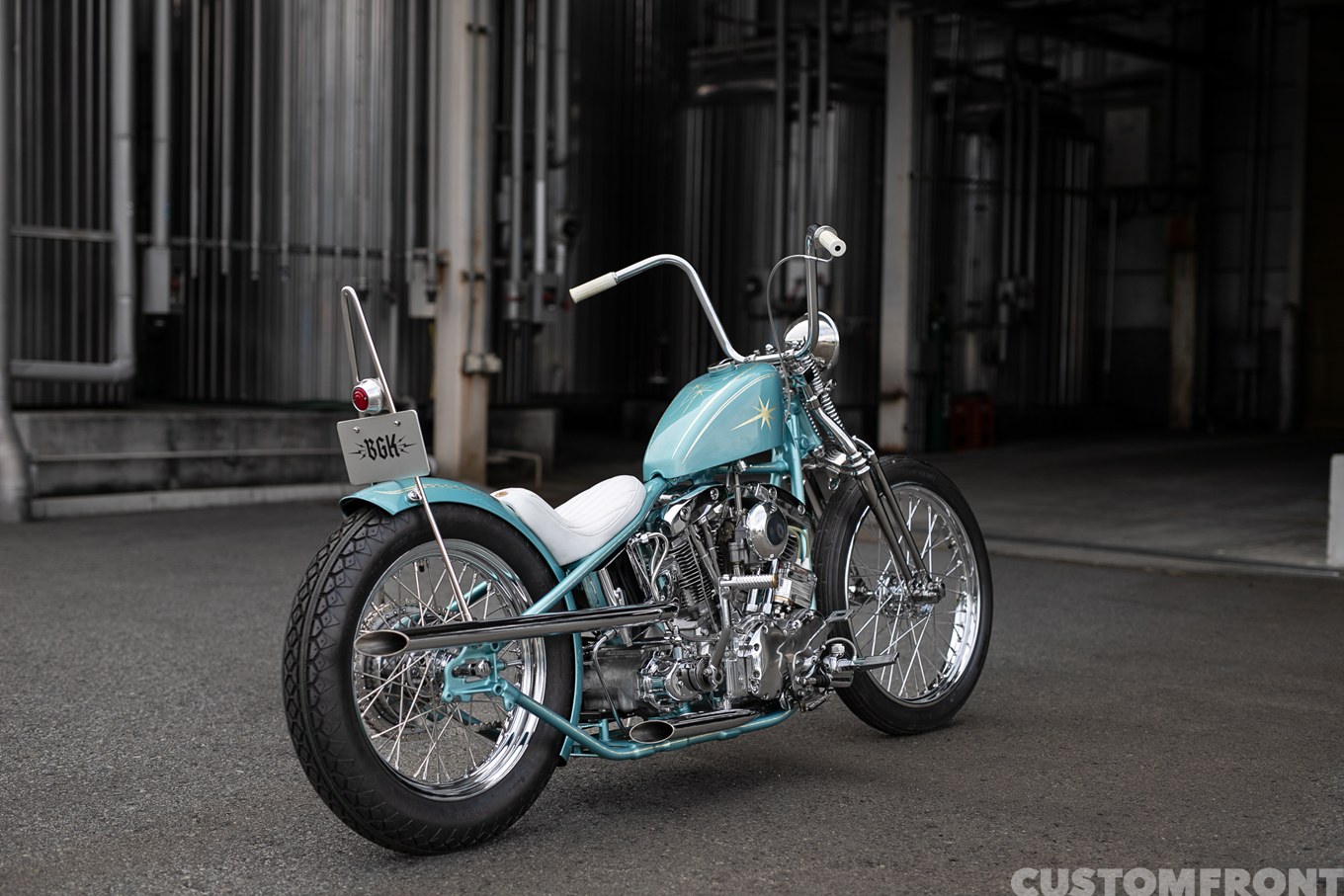 バイクガレージココロ(BGK)のオールドスクールのショベルヘッドチョッパー FLH 1968年