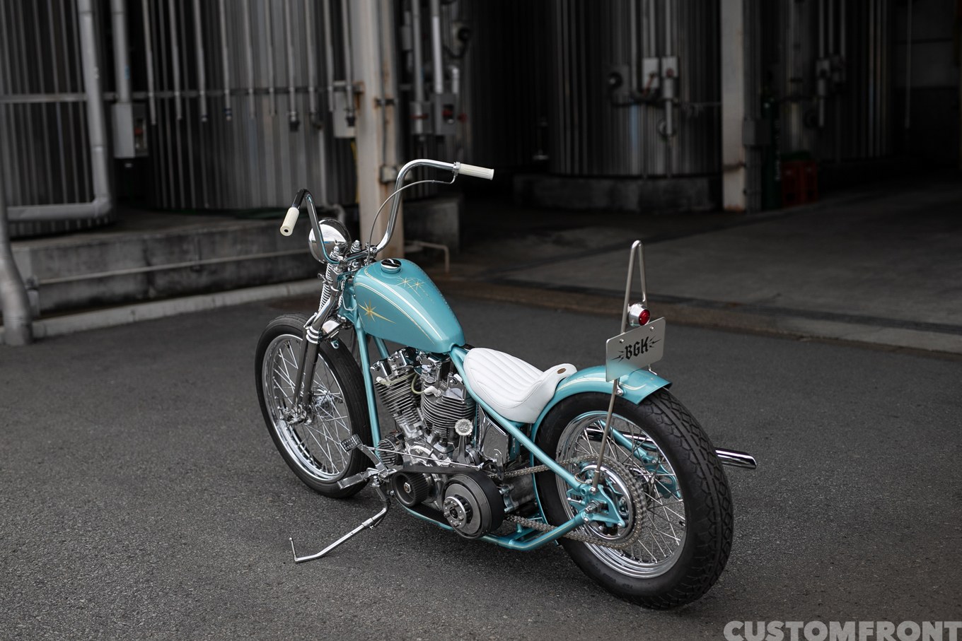 バイクガレージココロ(BGK)のオールドスクールのショベルヘッドチョッパー FLH 1968年