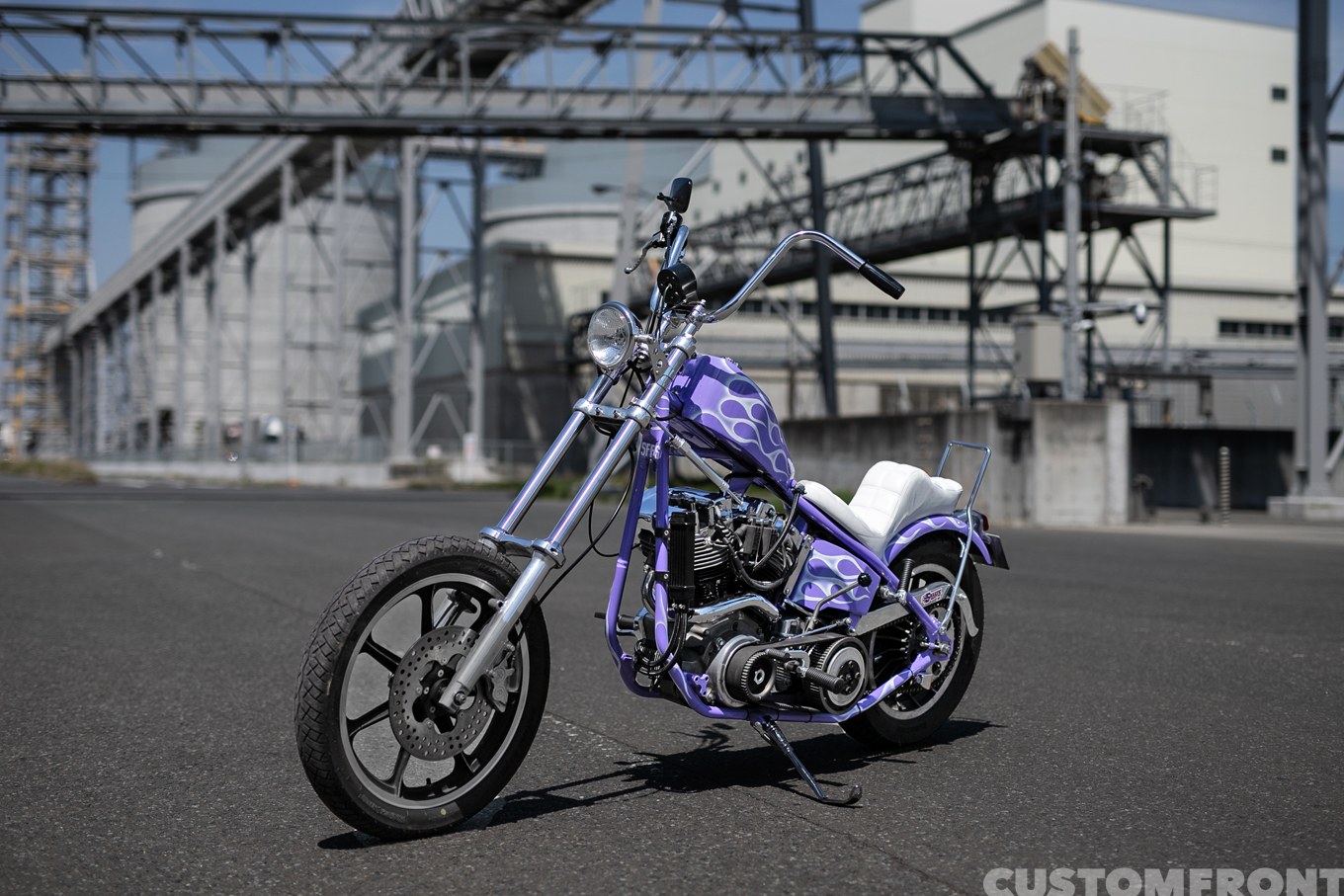 モトリガレージのハーレー S&S ショベルヘッド(SHOVELHEAD)のフリスコスタイルチョッパー