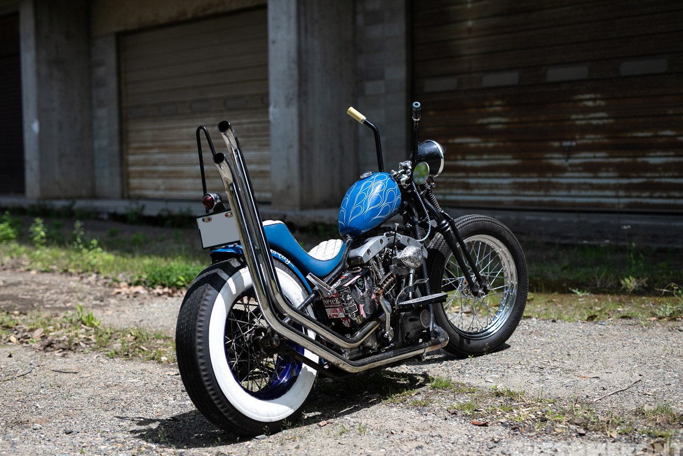 REBELLION MOTOR CYCLEのハーレー ショベルヘッドの鬼ハン（バサラスタイル）チョッパー 1978年